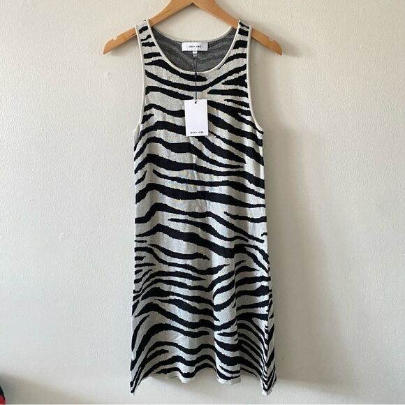 John + Jenn Zebra-Print Sleeveless Mini Dress - Picture 3 of 5